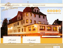 Tablet Screenshot of gasthof-sauerteig.de